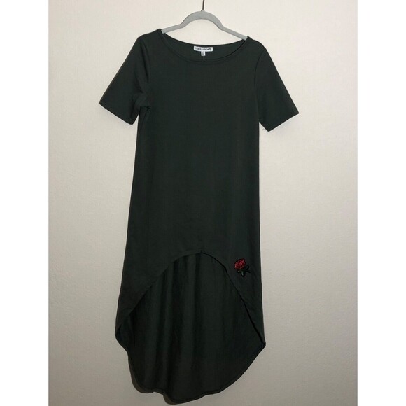 Made for me to Look Amazing Dresses & Skirts - NWT  Made‎ For Me To Look Amazing Dress M Army Green Hi-Low Hem Embroidered SS